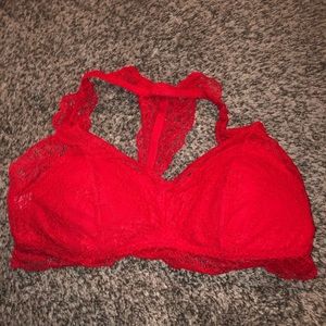 Red Target Bralette